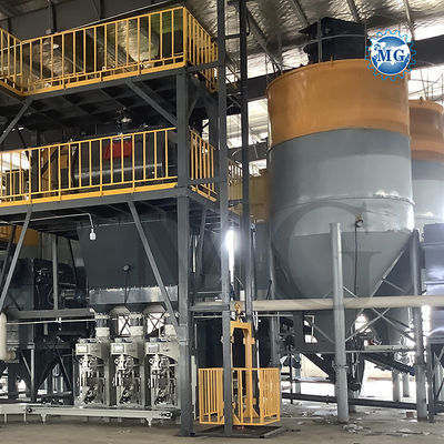 High Speed Dosing Dry Powder Mortar Production Line Wall Putty Plaster Sand Cement Mixer Ceramic Tile Adhesive Glue Mixing Machine