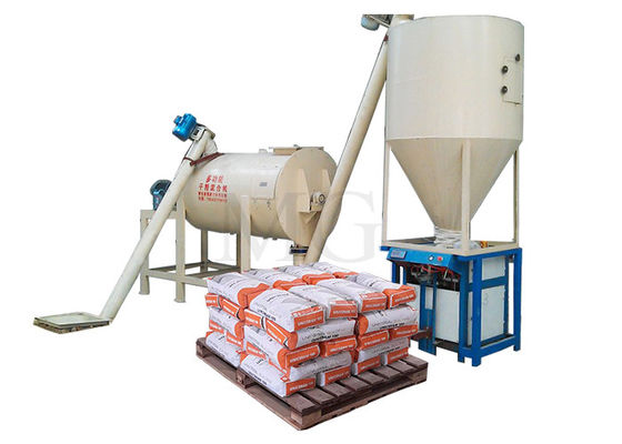 1-5 T/H Capacity Dry Mortar Mixer Machine with Automatic Packing and 10-15 Minutes/Batch Mixing Time for Tile Adhesive Manufacturing