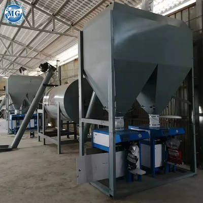 Low Noise Less Labor Dry Mix Powder Mortar Mixing Plant Wall Putty Skim Coat Gypsum Mixer Tile Adhesive Production Line