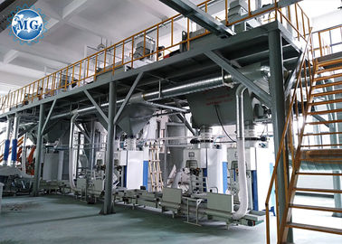 PLC Control Dry Mortar Production Line With Air Compressor System 8m * 8m * 10m