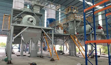 PLC Control Tile Adhesive Machine Production Line With Air Compressor System