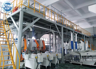 Full Automatic Dry Mix Mortar Production Line 8 - 25T Per Hour With PLC Control System