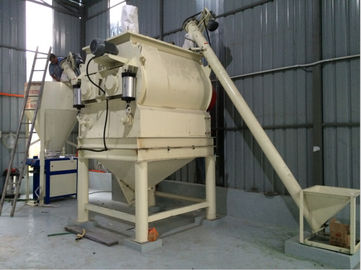 4 - 5T/H Semi Automatic Dry Mix Mortar Production Line Twin Shaft Paddle Mixer