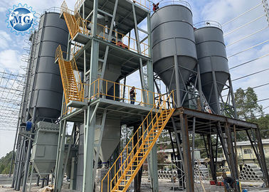 Tile Glue Adhesive Dry Mortar Plant Powder Mixing Equipment 20 - 30 T/H Capacity