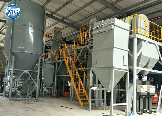 Calcium Carbonate PLC Dry Mortar Production Line Mixing Packing