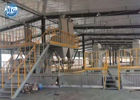 Automatic 10m Height Wall Putty Dry Mortar Machine 30T/H