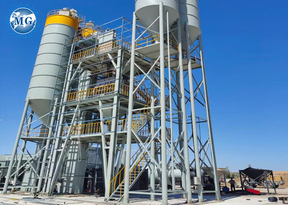 Intelligent PLC Double Shaft Mixer Dry Mix Plant 10-30T/H 100KW