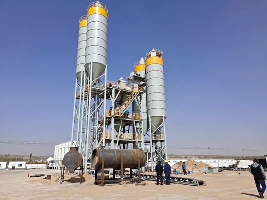 Manual Batching Dry Mortar Plant 8T / H Semi Automatic Wall Putty Mixing Machine