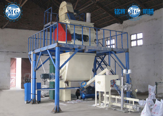 4T/H Wall Putty Gypsum Powder Dry Mixing Equipment  ISO9001