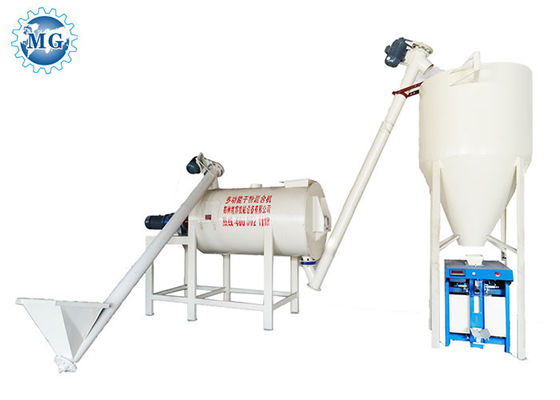 25kw 4T/H Dry Mortar Equipment 4m Height For Wall Putty
