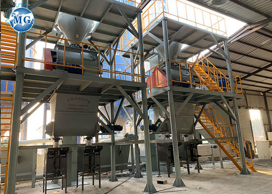 Ceramic Tile Adhesive Dry Mortar Mixing Equipment High Efficiency