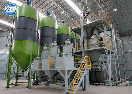 Automatic Ceramic Tile Adhesive Mortar Production Line Twin Shafts Agravic Mixer