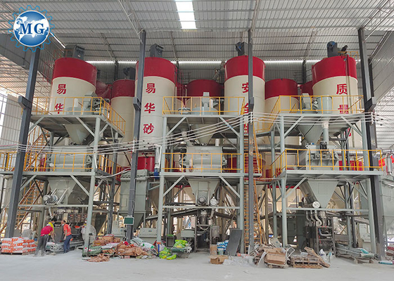 Full Automatic 10-15T/H Dry Mixing Mortar Machine Plant For Tile Adhesive Making